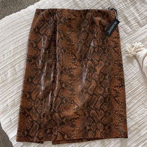 Snake skin skirt